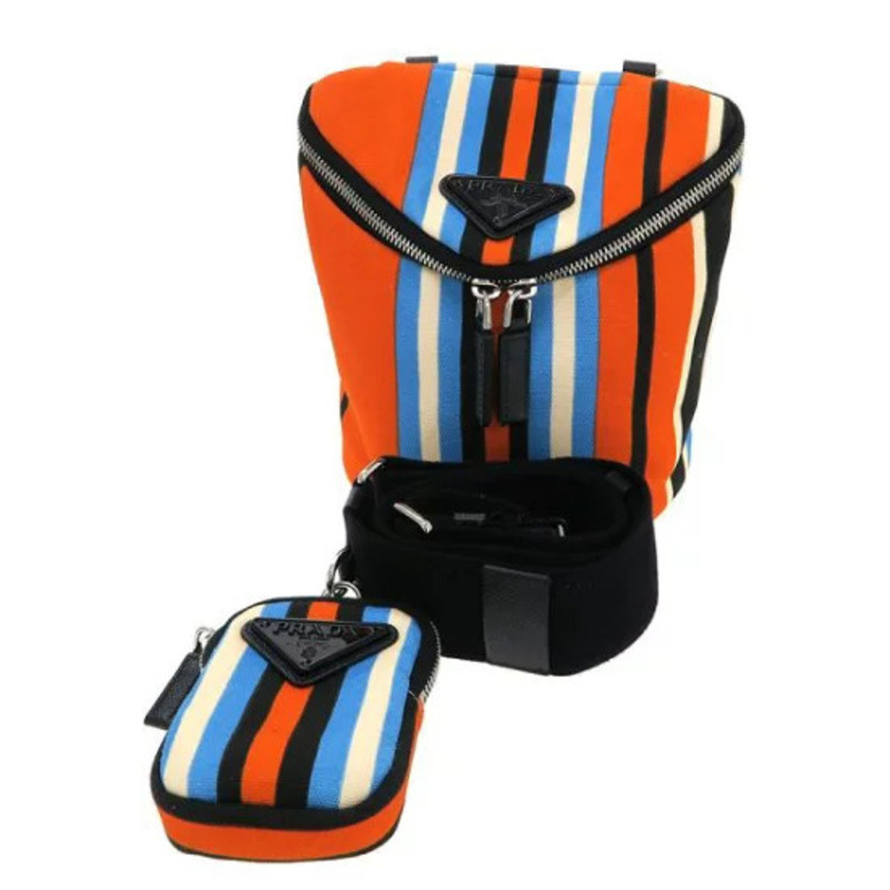 Prada Canvas Shoulder Bag